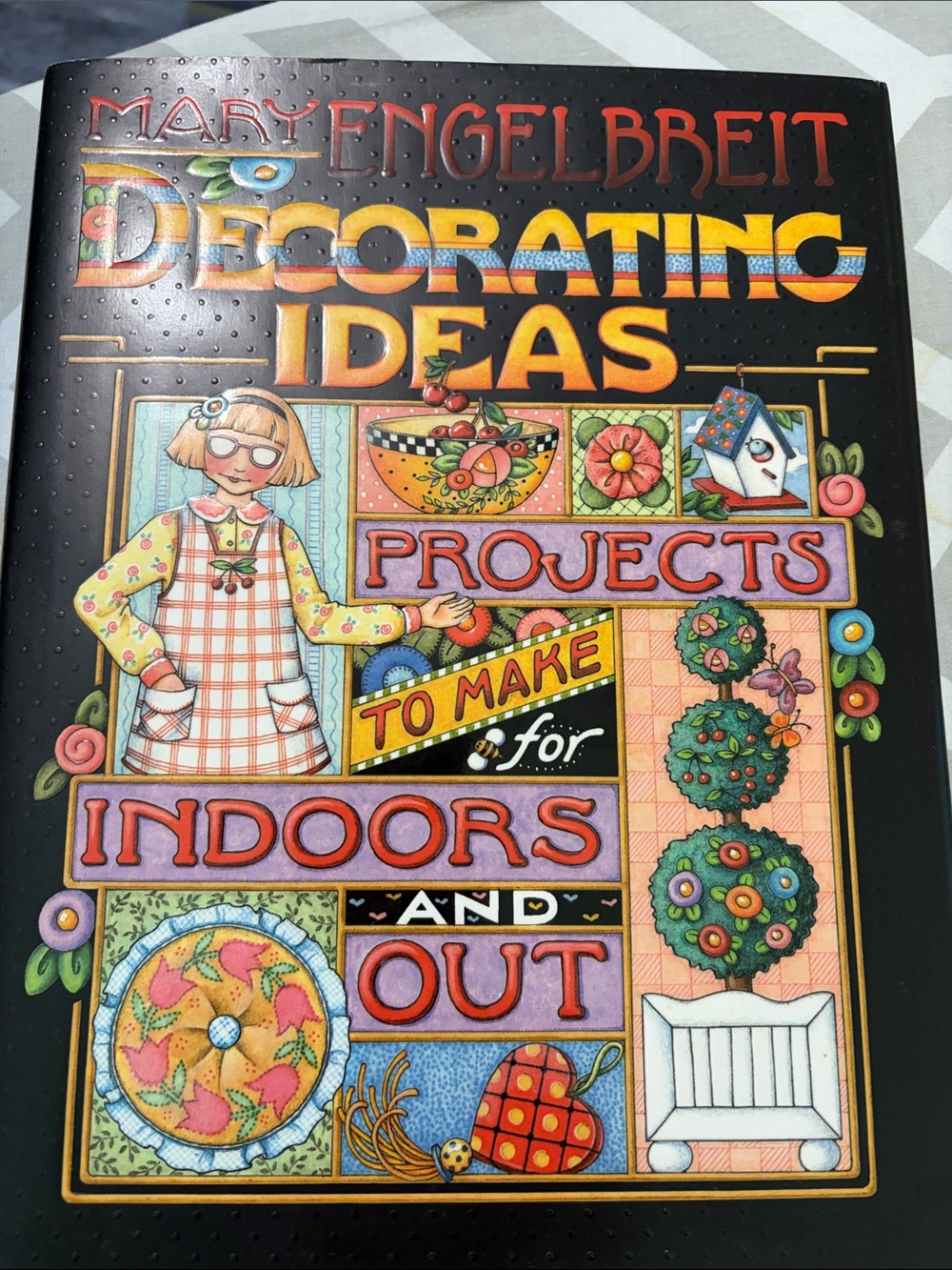 Mary Engelbreit Decorating Ideas — Black Cover with Multicolor Artwork